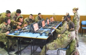 formation militaire avec outil multimédia